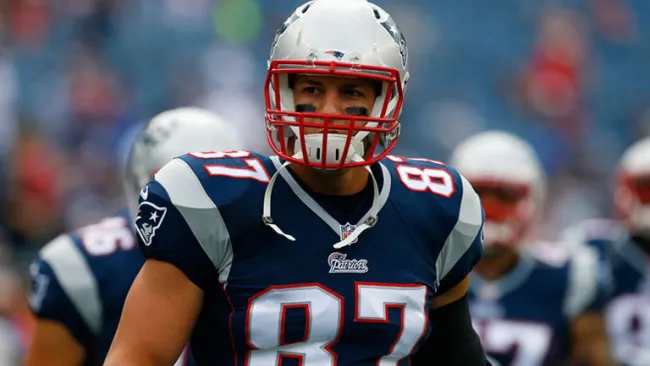 Rob Gronkowski, en partido de los Patriotas 