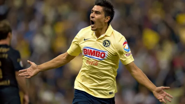 Goltz festeja el gol de la eliminación puma en el Apertura 2014