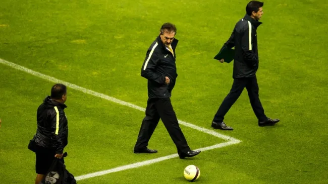 Ricardo La Volpe previo al encuentro