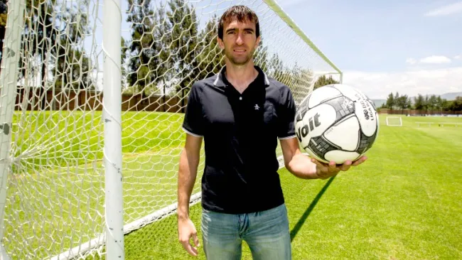 Marcelo Barovero muestra su alegría durante la charla con RÉCORD