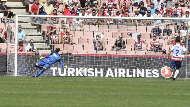 Ochoa no logra atajar en el gol del Leganés