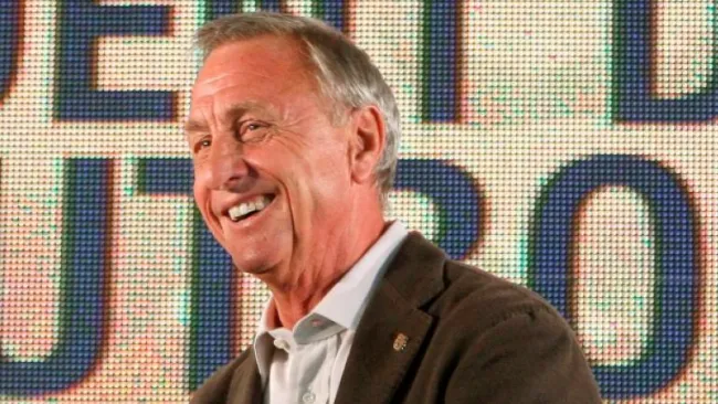 Johan Cruyff en un evento de la FIFA