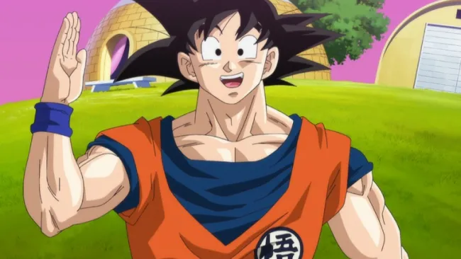 Gokú sonriendo para todos