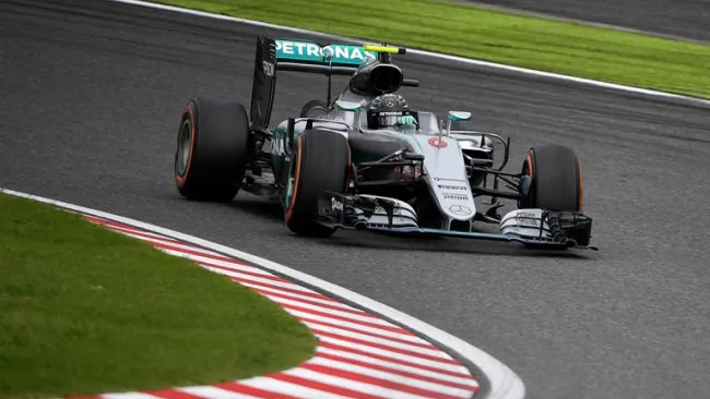 Nico Rosberg durante el GP de Japón