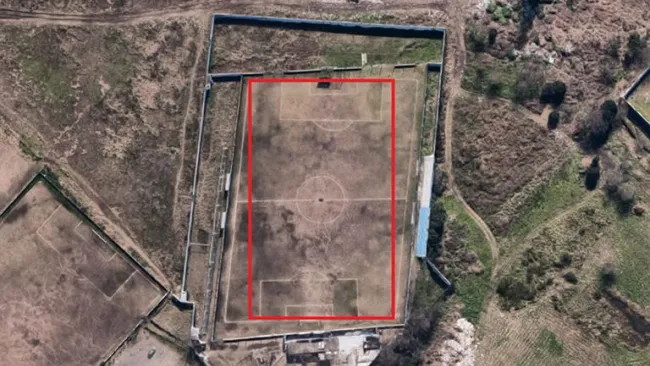 Vista aérea de la cancha del Liniers de Argentina