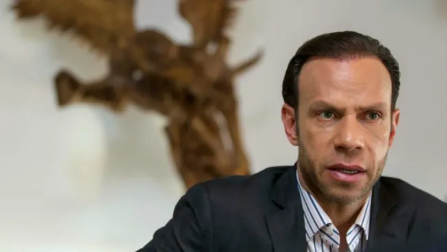 Zague durante la entrevista realizada por RÉCORD