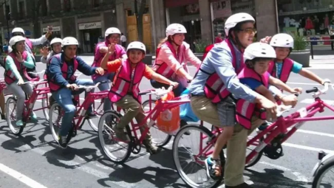 Bicibuses, ideales para una mañana en familia