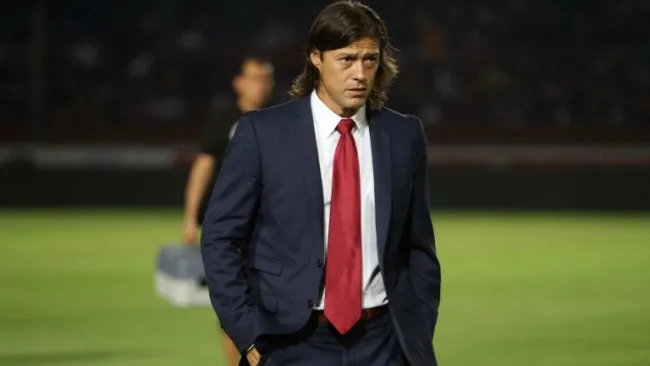 Matías Almeyda celebra una anotación del Rebaño en el A2016