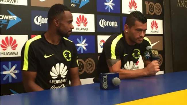 Samudio y Da Silva durante conferencia de prensa 