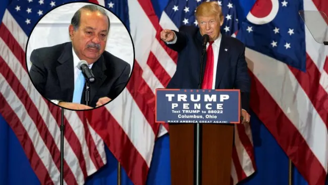 Trump señala a Carlos Slim de ayudar a Hillary Clinton