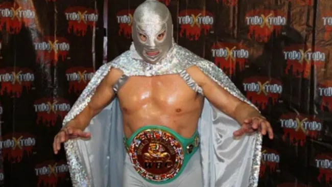 Hijo del Santo en un evento de 'Todo por el todo'
