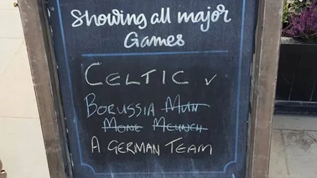 En Escocia no pudieron escribir Monchengladbach