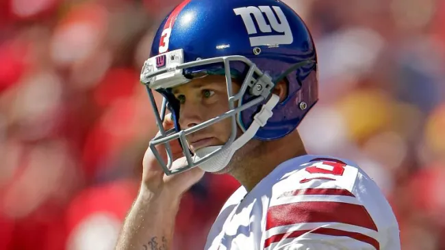 Brown durante un partido con los Gigantes de Nueva York