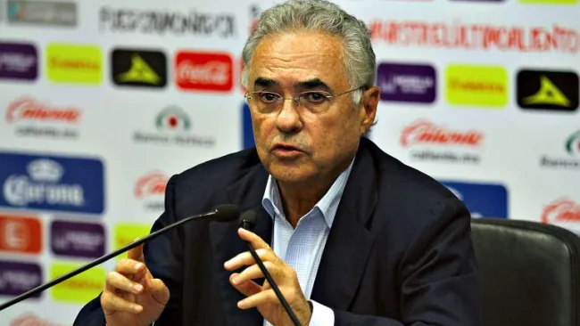 Álvaro Dávila, presidente de Monarcas Morelia, durante conferencia de prensa