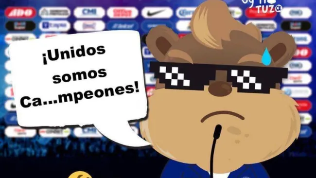 El tío Tuzo en conferencia de prensa