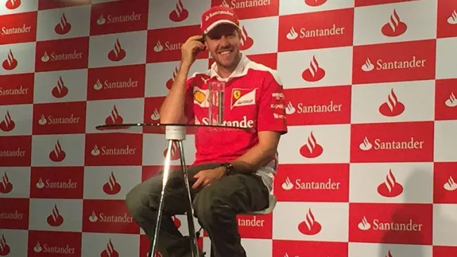 Sebastian Vettel, durante una conferencia en el Tec de Monterrey