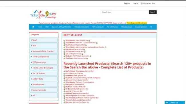 Así luce la plataforma Ticketbots.net