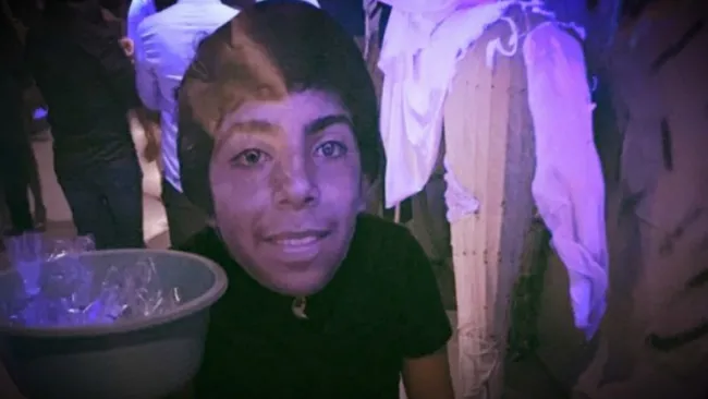 El disfraz del niño vendedor de empanadas fue algo muy novedoso en este halloween