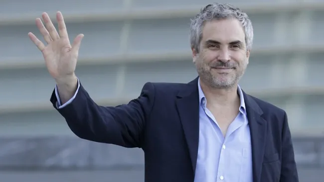 Alfonso Cuarón antes de una presentación