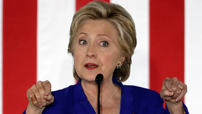 Hillary Clinton, en evento de campaña