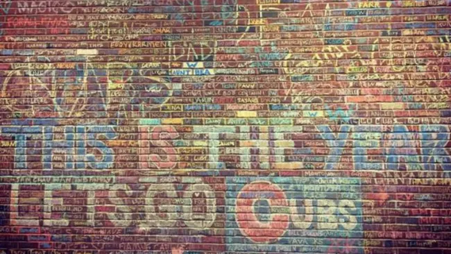 La pared del Wrigley Field