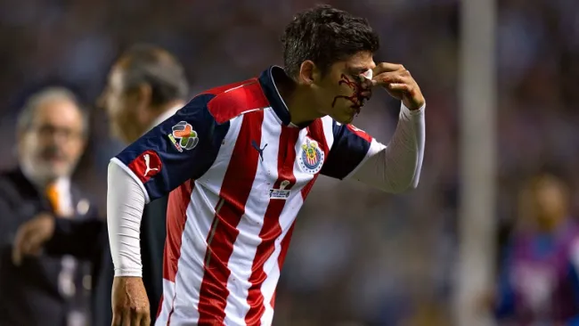 Ángel Zaldívar tras recibir el golpe en la Final de Copa Mx