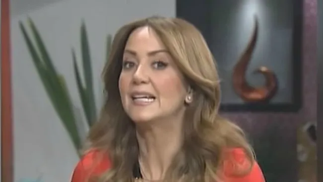 La conductora Andrea Legarreta durante la emisión del programa 'Hoy' que recordaron los twitteros