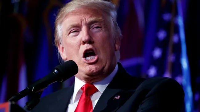 Donald Trump, en una conferencia de prensa en EU