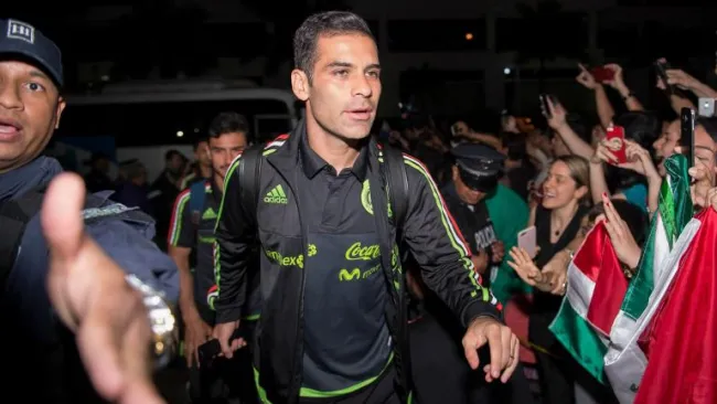 Márquez en su llegada al aeropuerto de Panamá