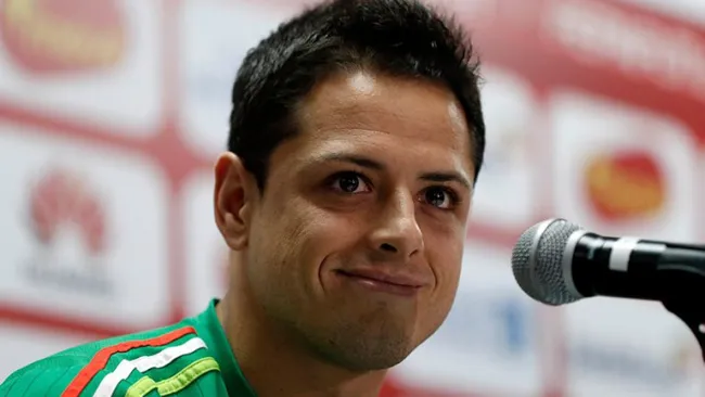 Javier Hernández en conferencia de prensa