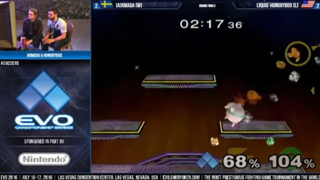 La Final de Smash Bros. fue una de las más vibrantes en el EVO 2016