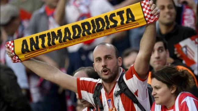 Aficionados al Atlético de Madrid en un partido