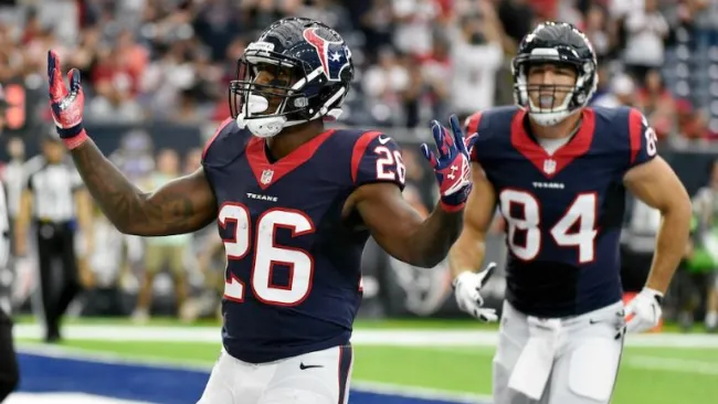 Lamar Miller, durante un juego de Texans