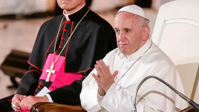 El Papa Francisco, durante un evento religioso en el Vaticano