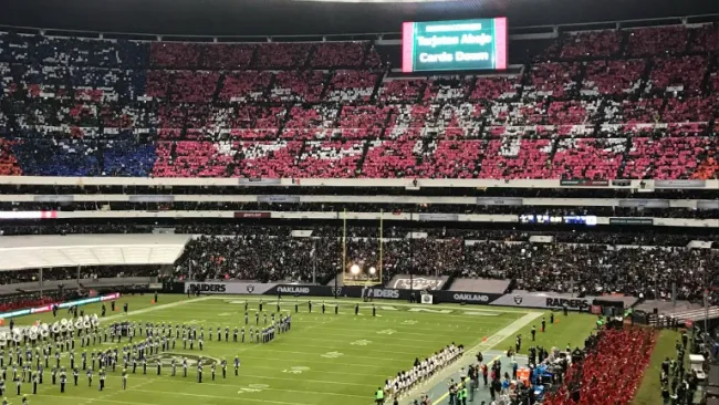 Así lució un mosaico en el Estadio Azteca