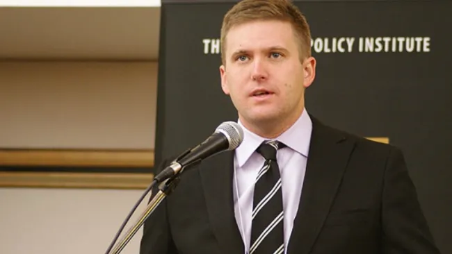 Richard B. Spencer durante un discurso