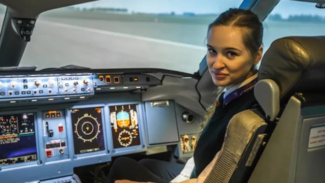 María Fiódorova, la guapa piloto rusa