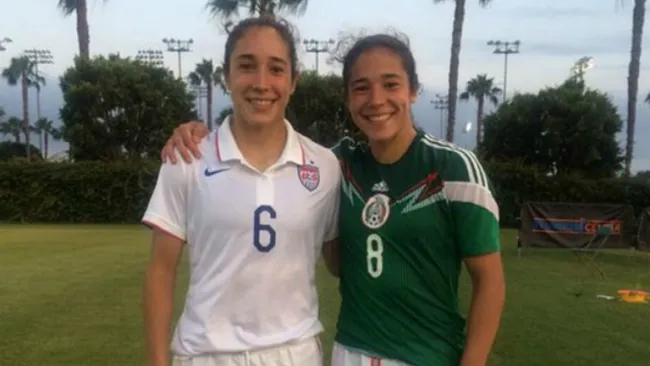 Sabrina y Mónica Flores, jugadoras de Estados Unidos y México, respectivamente