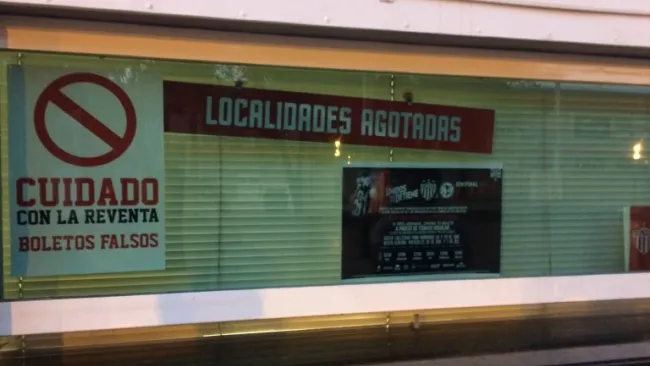 En las taquillas ya no hay boletos