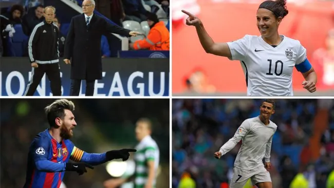 Algunos finalistas a los premois 'The Best'