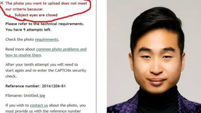 Captura del momento del rechazo