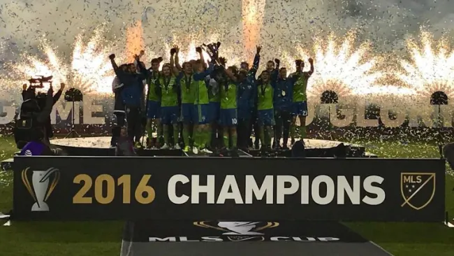 Seattle Sounders celebra el título de la MLS