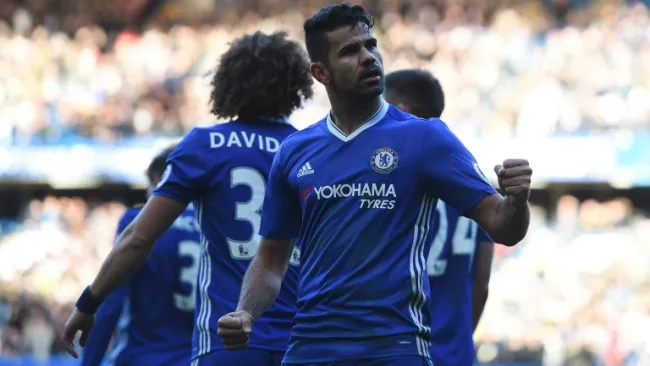 Diego Costa celebra su golazo en Stamford Bridge 