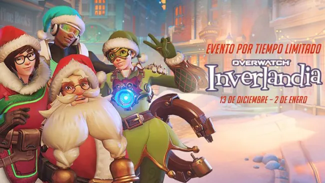 La imagen para promocionar el evento navideño de Overwatch