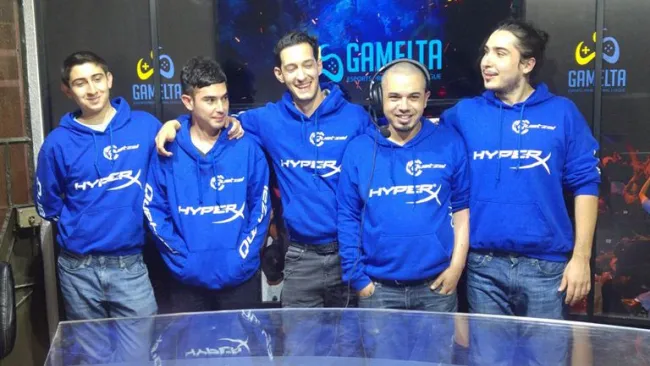El equipo de CSGO tras coronarse en la Liga Profesional de Gamelta