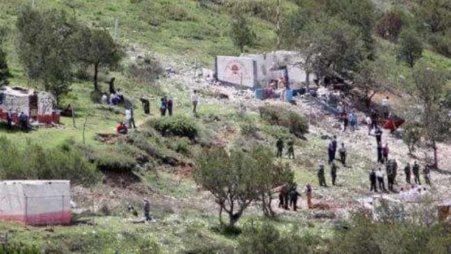 Así luce la zona de la explosión en Tlaxcala