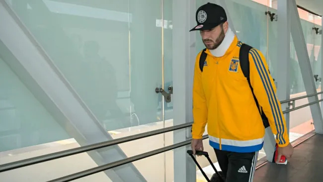André-Pierre Gignac regresa a casa un poco molesto y con collarín