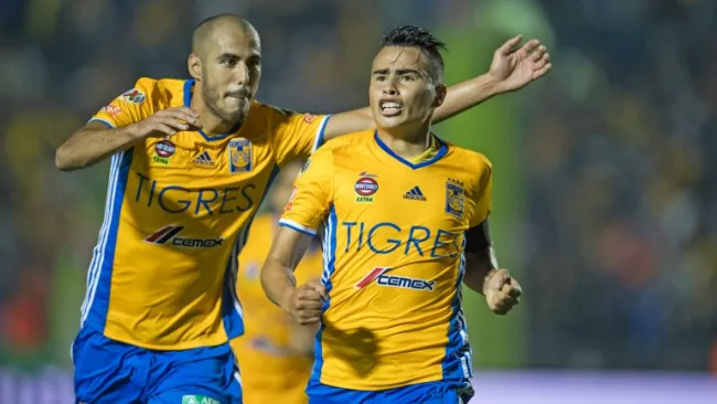Lucas Zelarayán festeja un gol en la Semifinal frente a León