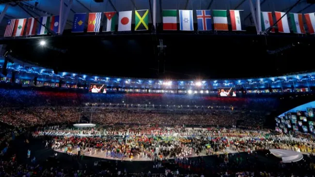El estadio Maracaná durante la inauguración de Río 2016