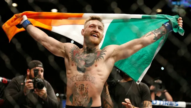 Conor McGregor tras una pelea en UFC